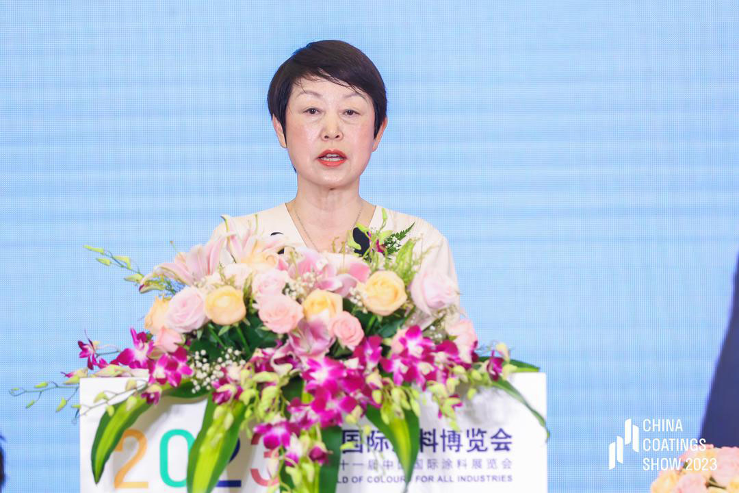 中國涂料工業(yè)協(xié)會(huì)名譽(yù)會(huì)長孫蓮英致辭
